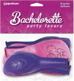 Pecker Balloons 8pk 11″ Pink & Purple