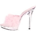 Rozsaszin atlatszo 13 cm Fabulicious LIP 101 8 Platform Papucs 6551 1 7