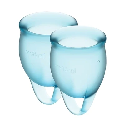Satisfyer Feel Confident Menstrual Cups Teal