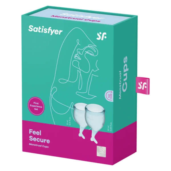 Satisfyer Feel Secure Menstrual Cups Blue