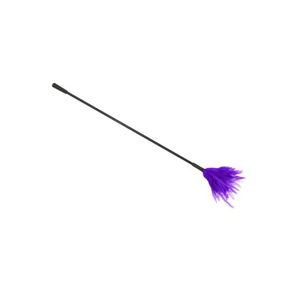 love in leather CRO001PUR soft purple tease feather tickler fetish