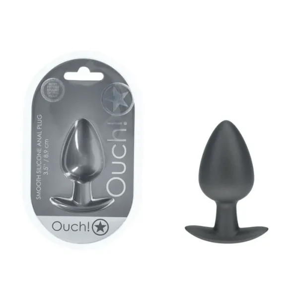 Ouch! Anal Plug Gun Metal lrg