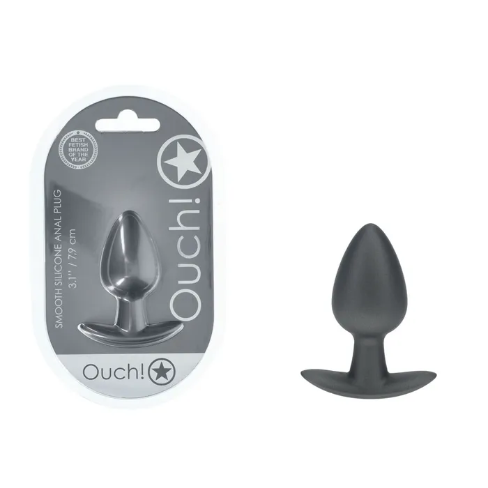 Ouch! Anal Plug Gun Metal Ouch! Anal Plug Gun Metal